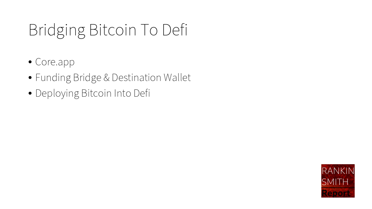 Bridging Bitcoin To Defi